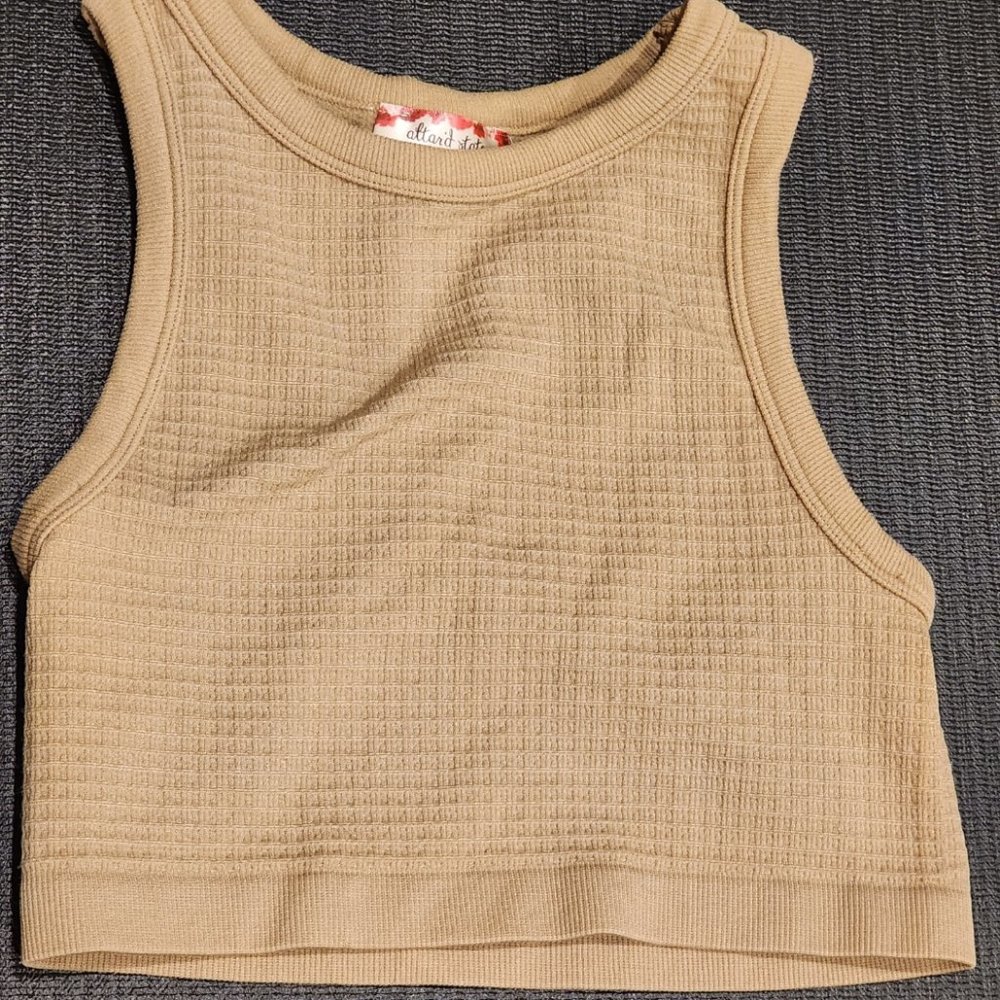 Altar'd State High Neck/Back Cropped Tank